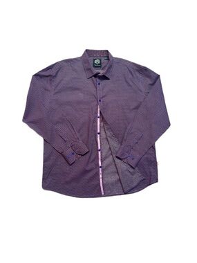 ENGLISH LAUNDRY ~ Men’s Purple Paisley Print Long Sleeve Button Down Dress Shirt